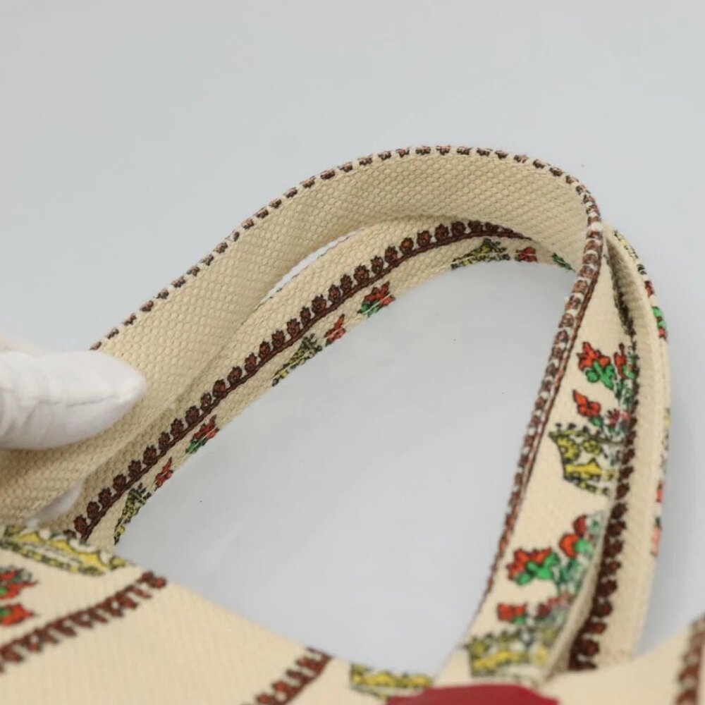 GUCCI Gucci Garden Boutique Tote Bag Canvas Beige - Picture 10 of 14